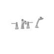 Keane Four Hole Roman Bathtub Faucet Trim Kit With Handheld Shower