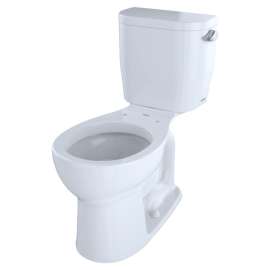 1.28 GPF Universal Height Toilet with Right-Hand Trip Lever in Cotton
