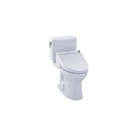 Drake II MW4542044CUFG#01 1.0 GPF Two-Piece Elongated Toilet with Single Flush and Washlet+ C200 Washlet in Cotton