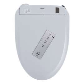 Drake II MW454574CUFG#01 1.0 GPF Two-Piece Elongated Toilet with Single Flush and Washlet+ S300e Washlet in Cotton