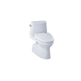Carlyle II MW614584CEFG#01 1.28 GPF One-Piece Elongated Bowl with Single Flush and Washlet+ S350e Washlet in Cotton