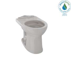Universal Height Round Toilet Bowl with CeFiOntect Glaze in Sedona Beige