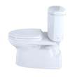 1.28 GPF Two-Piece Single Flush Elongated Toilet with Right Hand Trip Lever in Cotton