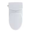 1.0 GPF Two-Piece Elongated Toilet with Single Flush and Right Hand Trip Lever in Cotton