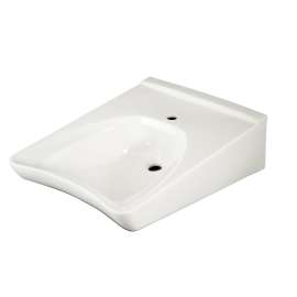 20-1/2-in Wall Mounted Bathroom Sink with Single Faucet Hole Drilled and Overflow