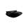 Pacifica LT908.4#51 25-5/8-in Pedestal Bathroom Sink with 3 Faucet Holes Drilled and Overflow, Less Pedestal in Ebony