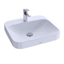 Arvina 20-in. Vitreous China Rectangular Vessel Bathroom Sink - In Multiple Colors