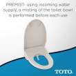 Electronic Elongated Bidet Seat in Sedona Beige