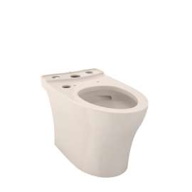Elongated Skirted Toilet Bowl with CeFiONtect in Sedona Beige