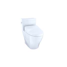 1.28 GPF One-Piece Elongated Toilet Bowl without Auto Flush in Cotton