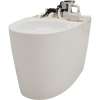 Dual Flush One-Piece Elongated Chair Height Toilet in Sedona Beige