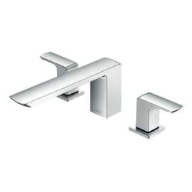 GR TBG02201U#CP Three-Hole Roman Tub Filler Trim in Polished Chrome
