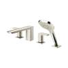 Four-Hole Roman Tub Filler Trim in Brushed Nickel