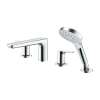 Four-Hole Roman Tub Filler Trim in Polished Chrome