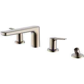 Three-Hole Roman Tub Filler Trim in Brushed Nickel