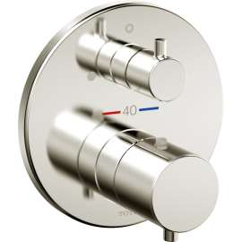 Mini Unit Round Thermostatic Mixing Valve with Volume Control Trim - In Multiple Colors