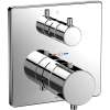 Square Thermostatic Mixing Valve with Two-way Diverter Trim in Polished Chrome