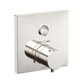 Square Single Function Thermostatic Mixing Valve Trim in Polished Nickel