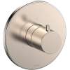 Round Three-way Diverter Trim in Brushed Nickel