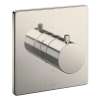 Square Three-way Diverter Trim with Off in Brushed Nickel