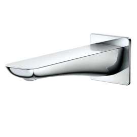 Modern S Tub Spout in Polished Chrome