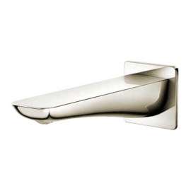 Modern S Tub Spout in Polished Nickel