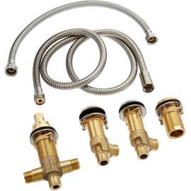 Four-Hole Roman Tub Filler Rough-in in Brushed Nickel