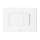 Square Dual Button Push Plate for RP In-Wall Tank in Matte White