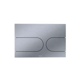 Dual Button Wall Round Push Plate in Stainless Steel
