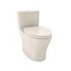1.0 and 0.8 GPF Dual Flush One-Piece Elongated Chair Height Toilet in Sedona Beige