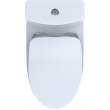 1.28 and 0.8 GPF One-Piece Elongated Toilet Bowl with Slim Seat in Cotton