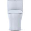 1.0 and 0.8 GPF Dual Flush One-Piece Elongated Chair Height Toilet in Cotton