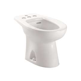 BT500B Piedmont Floor Mounted Porcelain Bidet - Four Hole Faucet Drilling