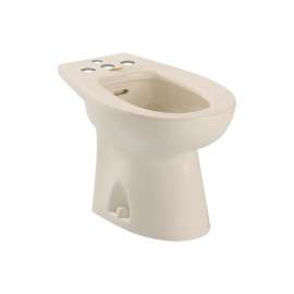 BT500B#03 Piedmont Vitreous China Floor Mounted Porcelain Bidet - Four Hole Faucet Drilling in Bone