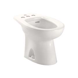Piedmont Vitreous China Floor Mounted Porcelain Bidet With Four Hole Faucet Drilling