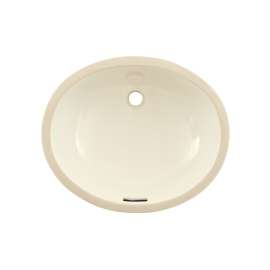 17-in Undermount Bathroom Sink with Overflow in Sedona Beige