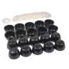 Bolt Cap Set (10 Caps and 10 Bases) f for All Toilet Models (Except Mercer) and Piedmont Bidet in Ebony