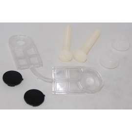 Mounting Hardware Set for Softclose Toilet Seat in Ebony