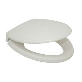 SoftClose SS154#11 Elongated Closed-Front Toilet Seat and Lid in Colonial White