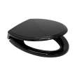SoftClose SS154#51 Elongated Closed-Front Toilet Seat and Lid in Ebony
