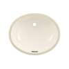 17-in Undermount Bathroom Sink with Overflow and SanaGloss Ceramic Glaze in Colonial White