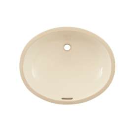19-in Undermount Bathroom Sink with Overflow and SanaGloss Ceramic Glaze in Bone