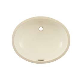 19-in Undermount Bathroom Sink with Overflow and SanaGloss Ceramic Glaze in Sedona Beige
