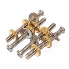 Adjusting Screw Set (4 Screws, 8 Adjusters, and 4 Washers) for Toilet and Urinal 1.0 GPF Flushometers