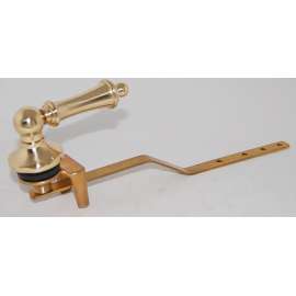 Trip Lever for Clayton Toilets in Polished Brass