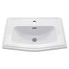 25-in Drop In Bathroom Sink with Single Faucet Hole Drilled and Overflow in Cotton