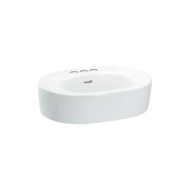 Nexus 24-In Pedestal Bathroom Sink With 3 Faucet Holes