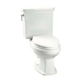 Two Piece Round 1.28 GPF Toilet with E-Max Flush System - Seat Not Included