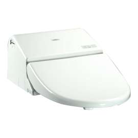 Elongated Closed Front Toilet Seat with Lid and Washlet