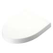 Soiree SS214#01 Elongated Closed-Front Toilet Seat and Lid with Technology in Cotton